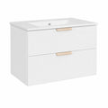 Ensemble de meubles de salle de bain, coloris blanc, pour la salle de bain