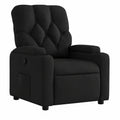 Fauteuil relax, en tissu, coloris noir, pour le salon