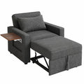 Canapé convertible, en velours côtelé et tissu, avec prise intégrée, pour le salon ou la chambre d’amis