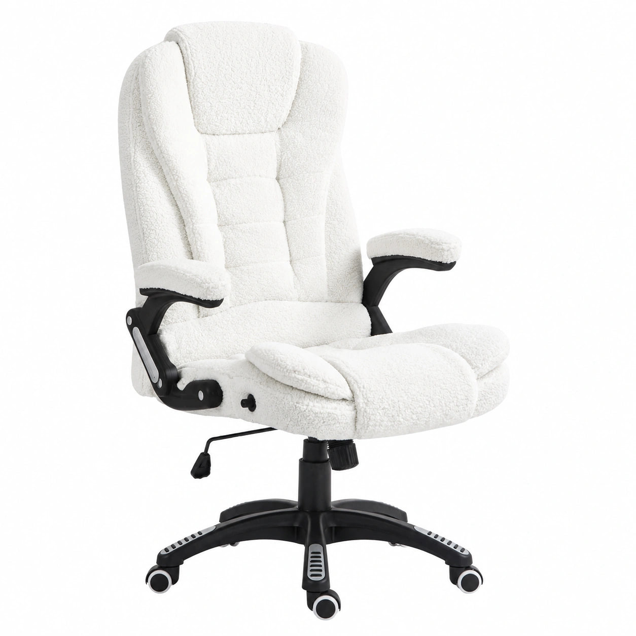 Bureau, pivotant, réglable, en tissu, coloris blanc, pour l’espace de travail