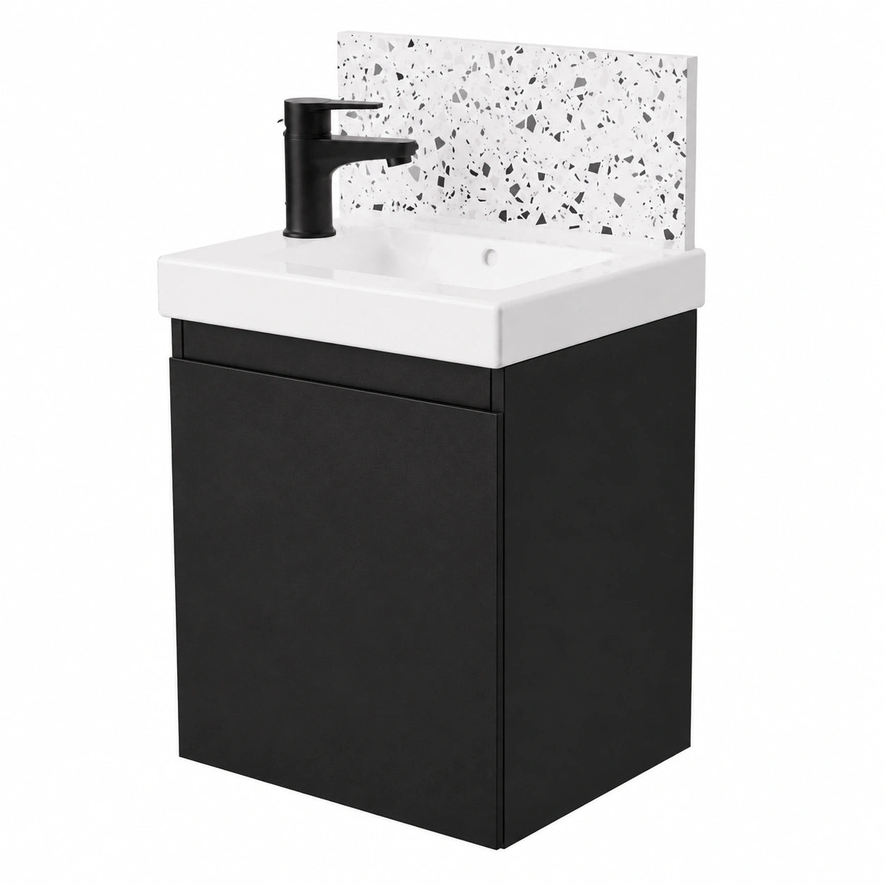 Ensemble de meubles de salle de bain, coloris noir, pour la salle de bain