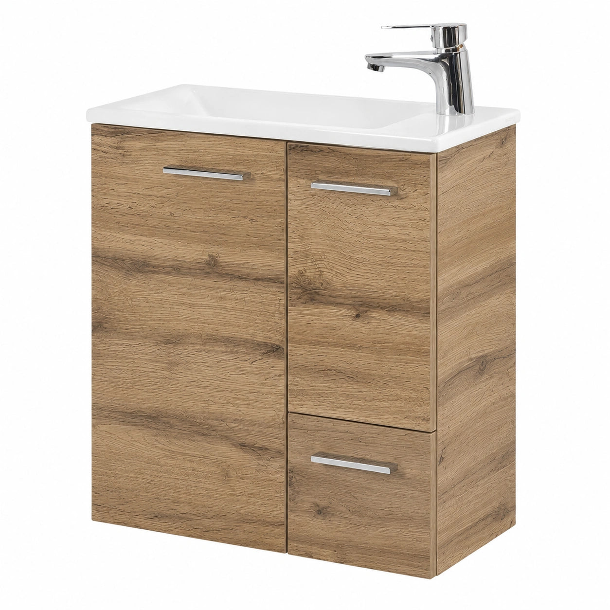 Ensemble de meubles de salle de bain, en chêne, 50 x 25 x 60 cm, pour la salle de bain