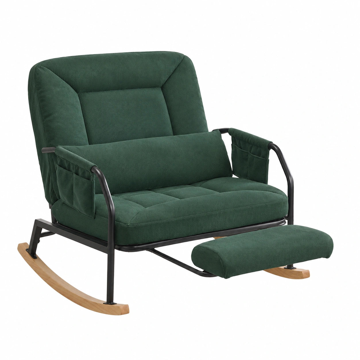 Fauteuil relax, coloris vert, pour le salon