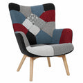 Fauteuil, en tissu, coloris noir, pour le salon ou la chambre