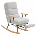 Fauteuil, réglable, en tissu, coloris gris, pour le salon ou la chambre